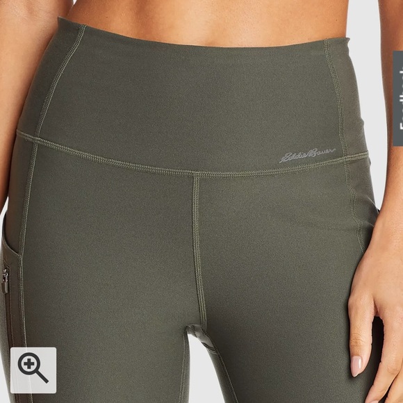NWT Eddie Bauer: Women's Trail Adventure High Rise Pants, Dark Loden, Size M - Picture 7 of 16